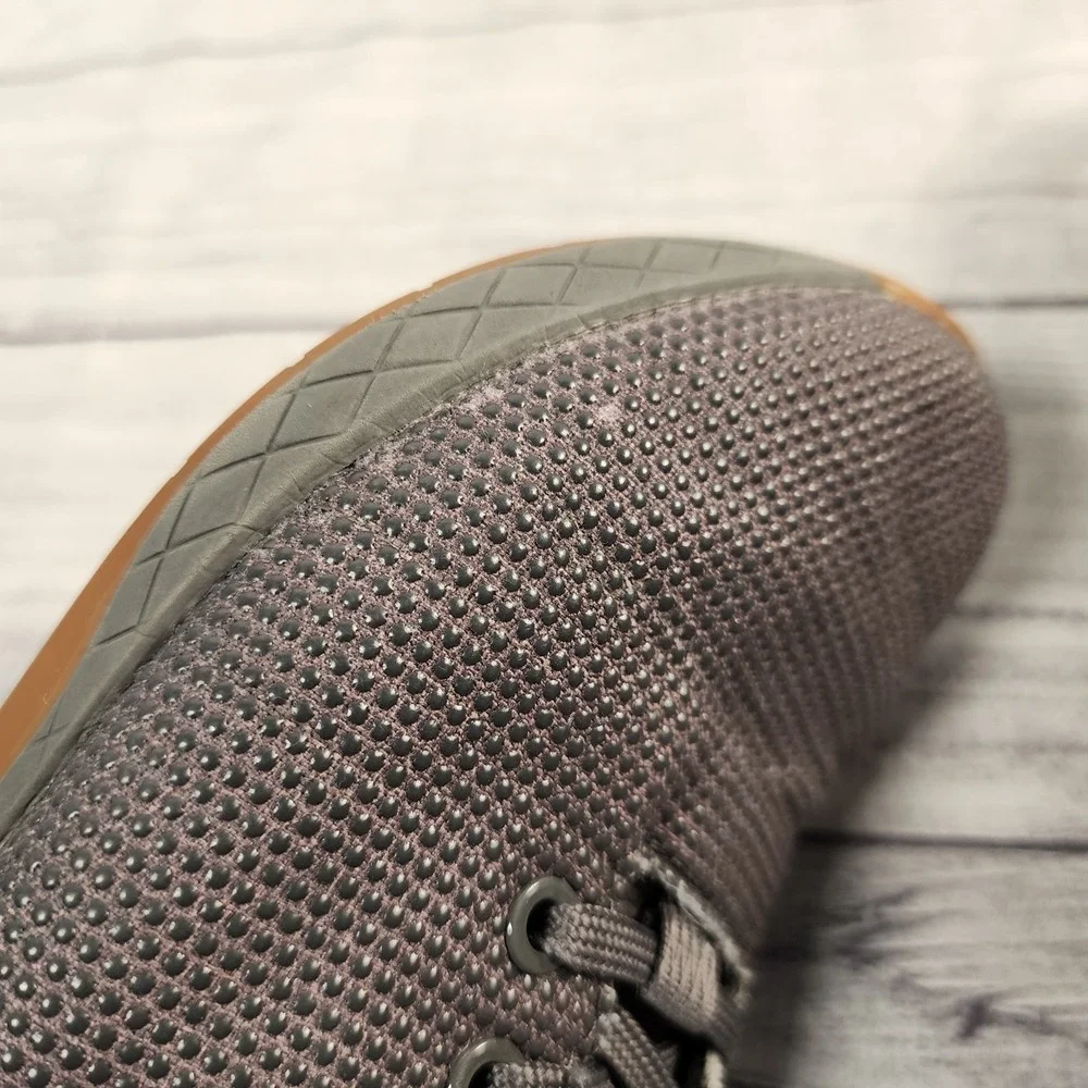 NOBULL SuperFabric Trainer Grey Gum Sole Womens 8.5 Mens 7 Cross Training Shoes